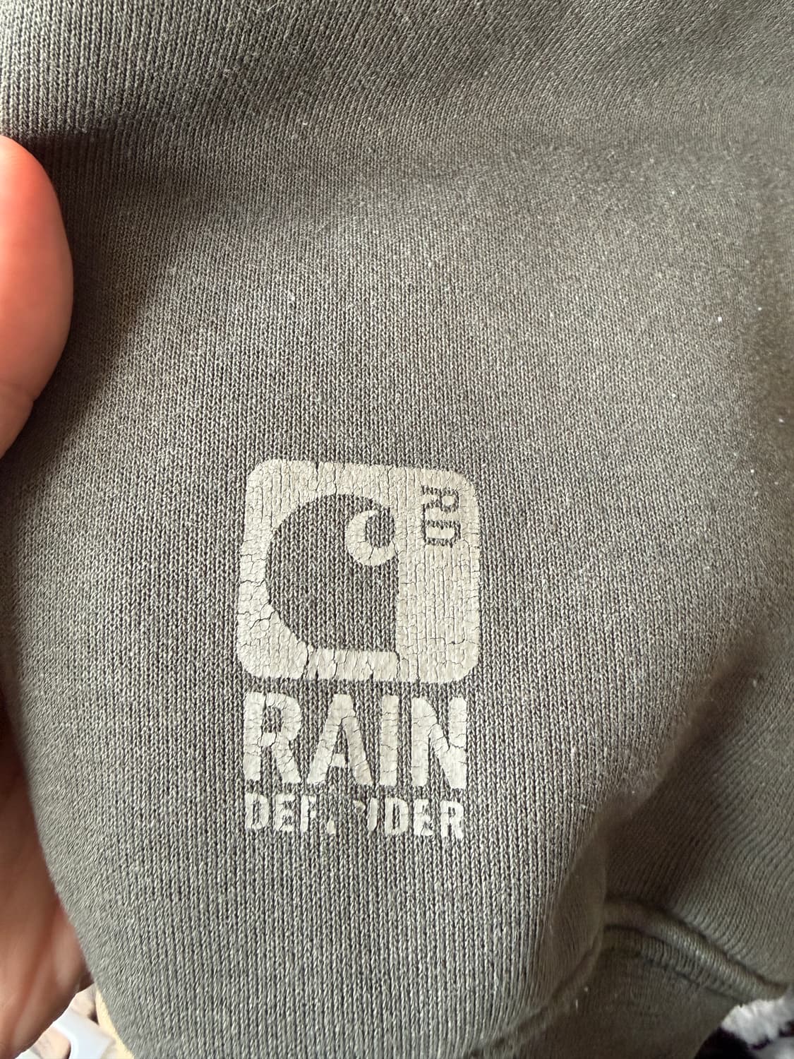 칼하트 레인디펜더 성조기 후드집업 그린  XL-XXL 상품이미지5