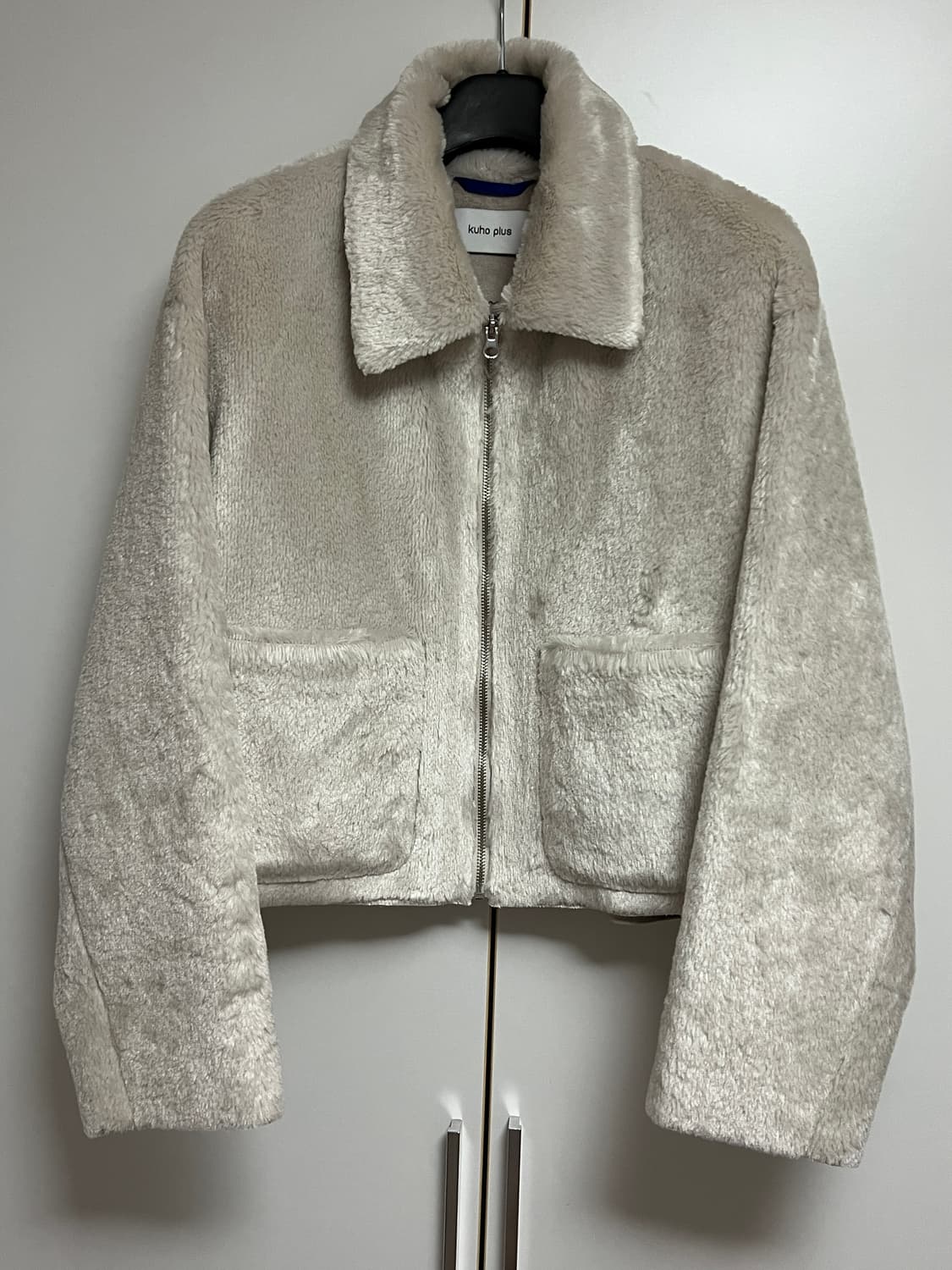 구호 플러스 베이지 크롭 퍼자켓 상품이미지2