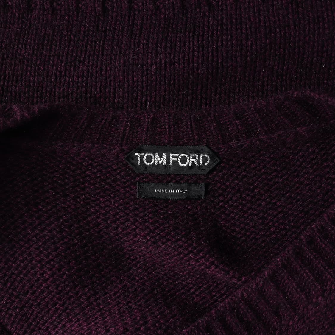 톰포드 100% 캐시미어 버건디 브이넥 루즈핏 니트 스웨터 L
 상품이미지6
