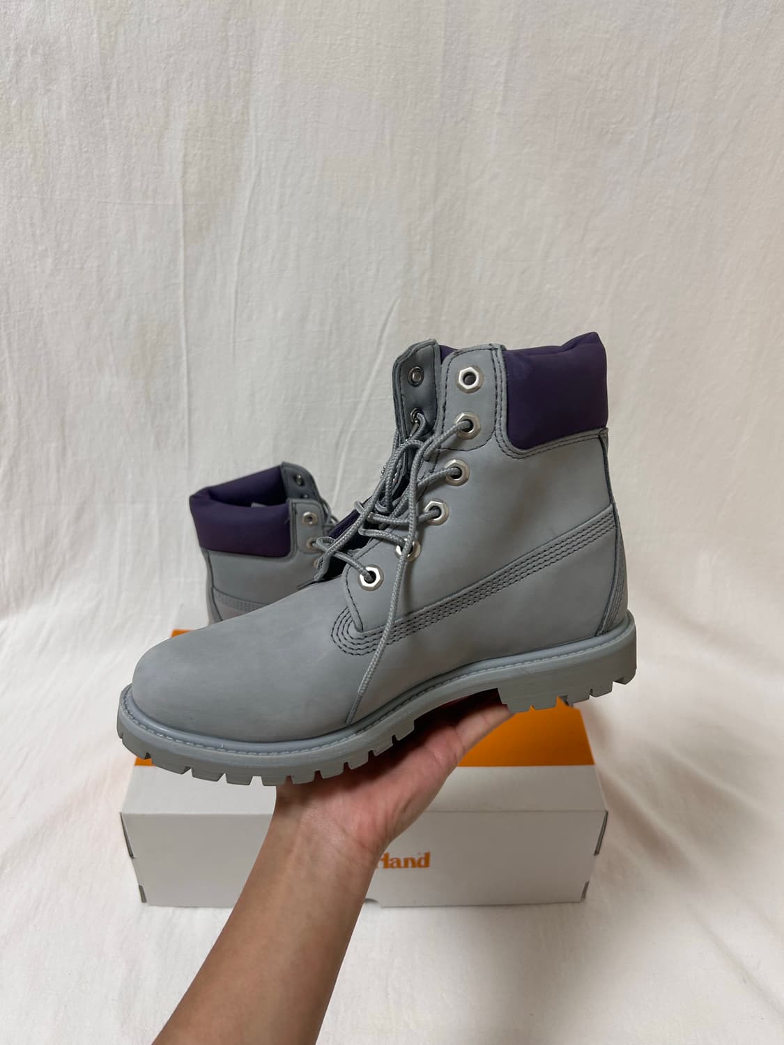 팀버랜드 프리미엄 부츠 라이트 그레이 240mm 상품이미지5