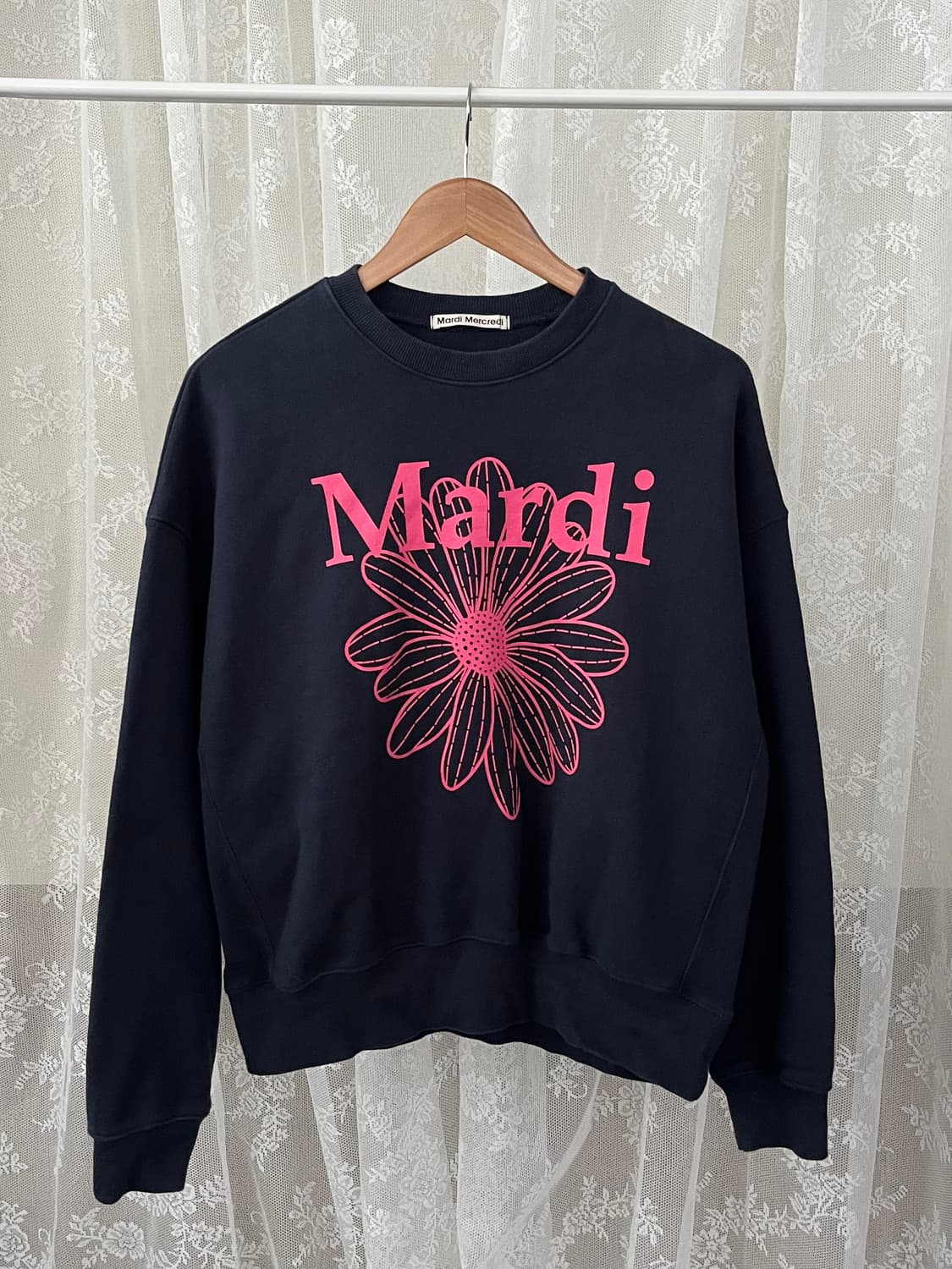 F) 마르디 메크르디 맨투맨 네이비 상품이미지1