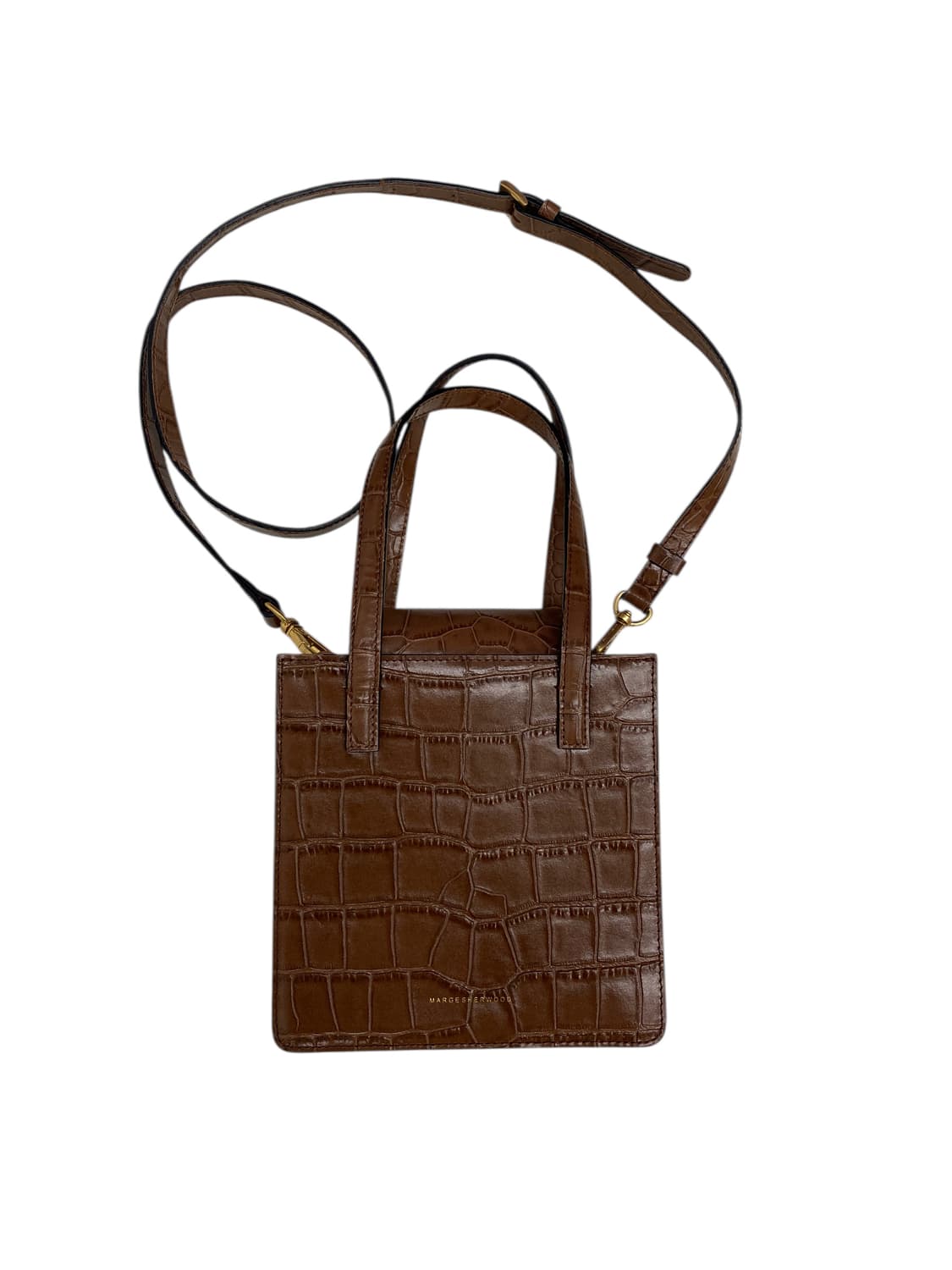 마지셔우드 브라운 크로커 미니 토트백 상품이미지1