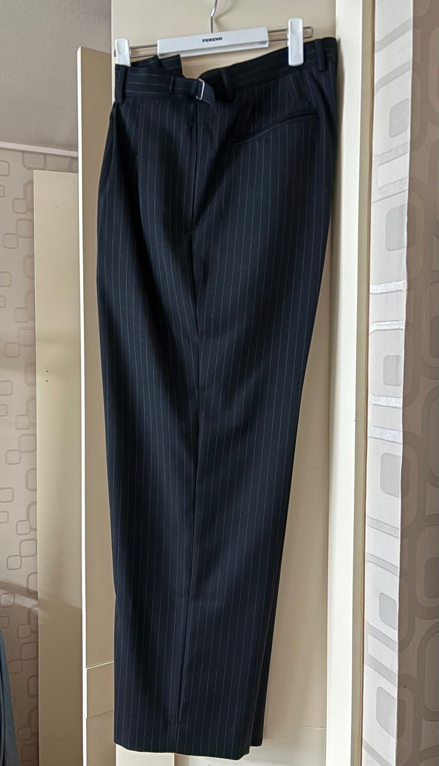 [3] 퍼렌 울 스트라이프 슬랙스 트라우저 팬츠 상품이미지1