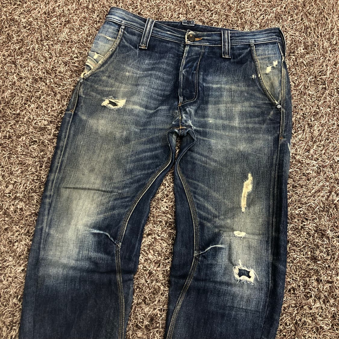 디젤 X 아디다스 워싱 디스 데님팬츠 상품이미지3