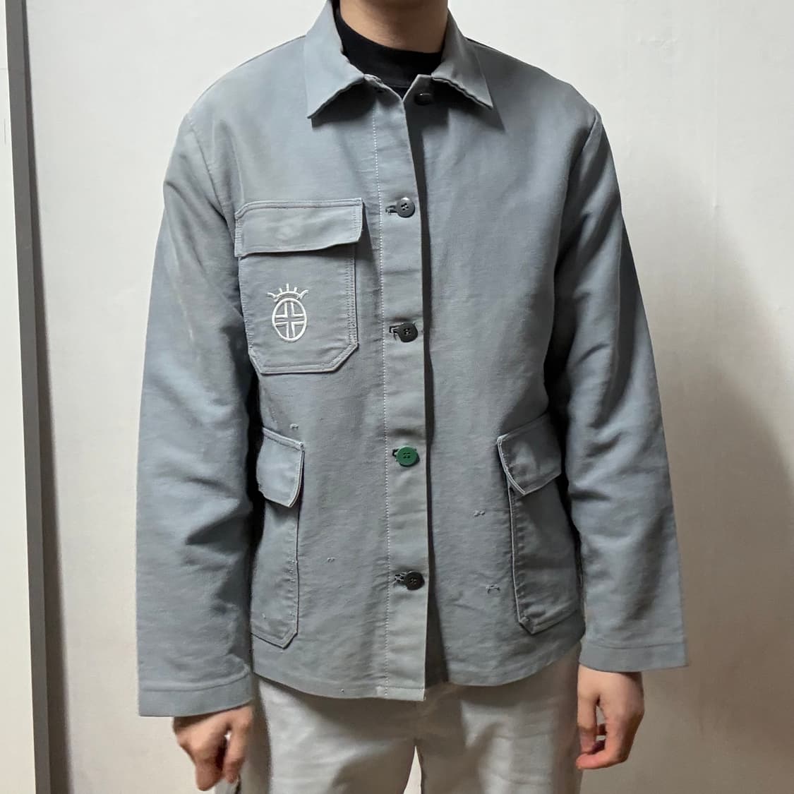 Uvex 프렌치 빈티지 버튼 리페어 워크자켓 상품이미지8