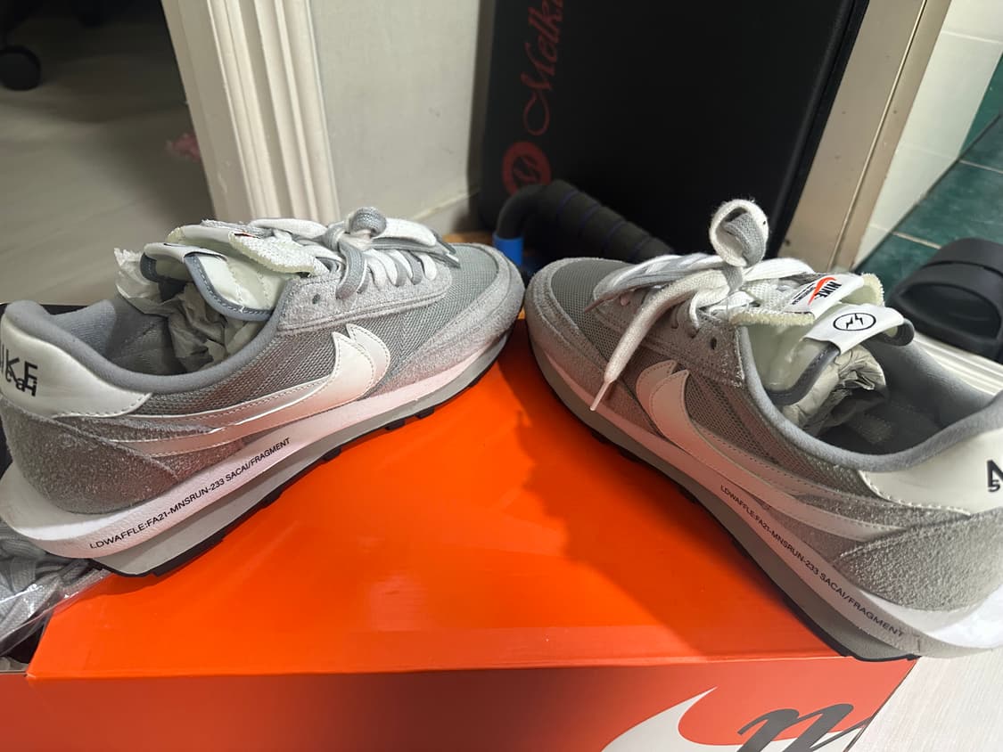 나이키 사카이 프라그먼트 LD와플 라이트 스모크 그레이 285 상품이미지4