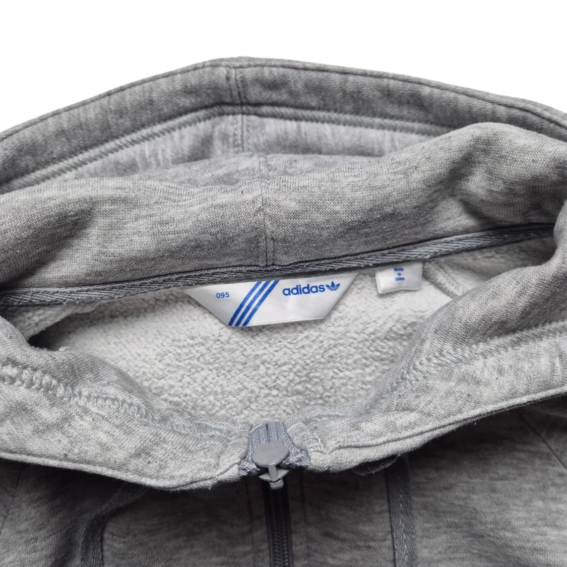 [95] 아디다스 빅로고 후드집업 그레이 민트 상품이미지5