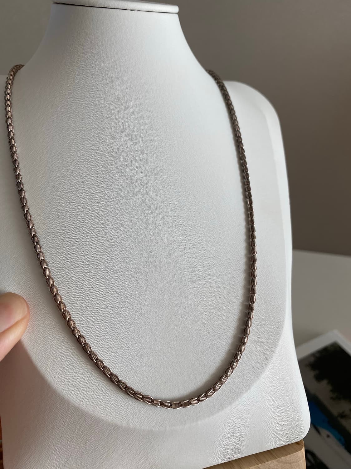 빈티지 실버톤 체인 목걸이  상품이미지7