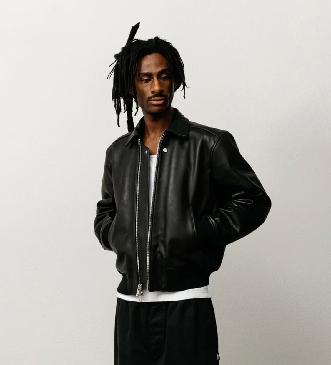 스투시 플라이트 레더 자켓 상품이미지1