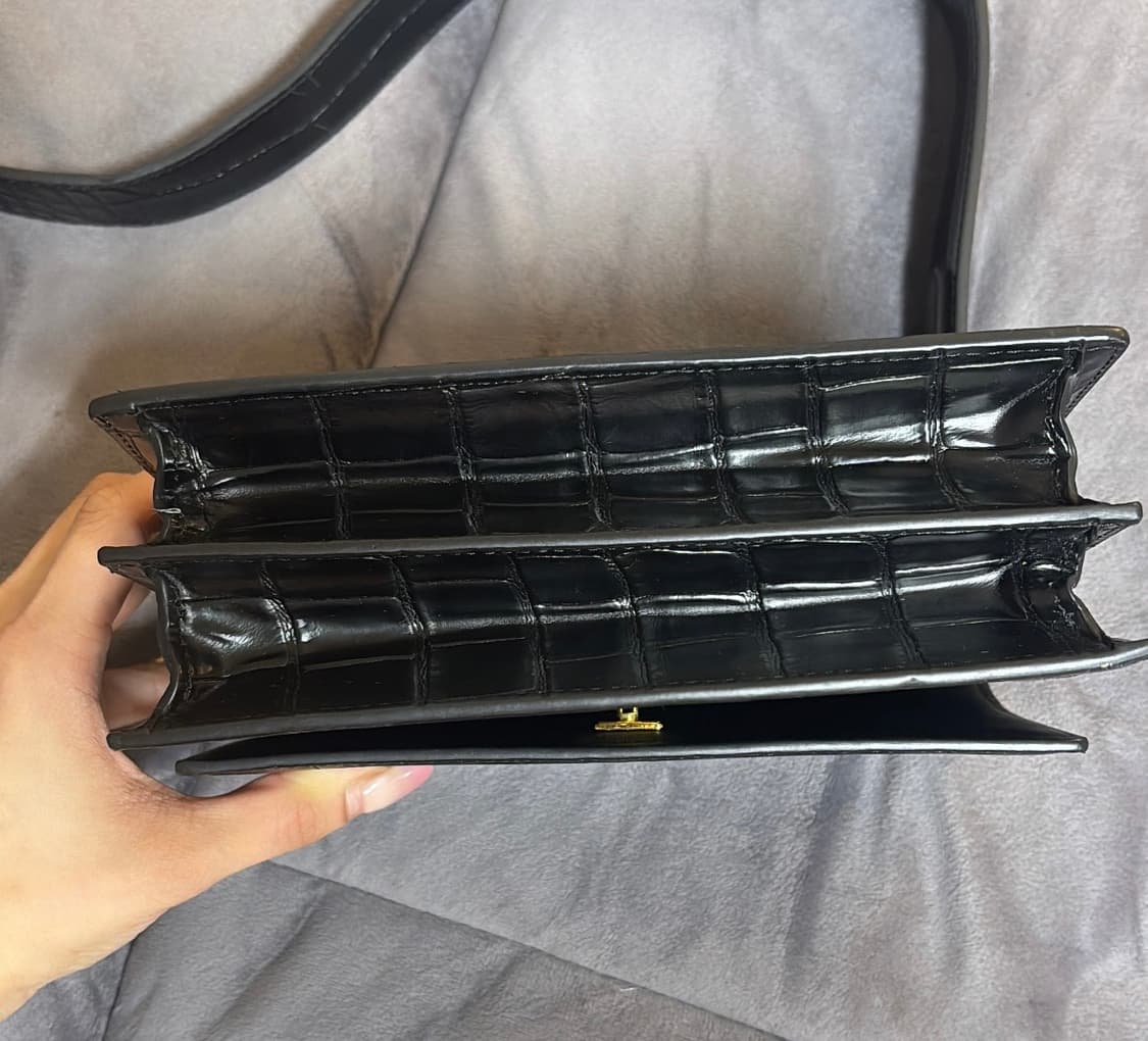 JW PEI 블랙 크로커 미니 크로스백 상품이미지8