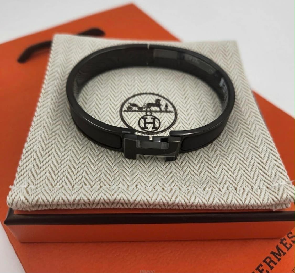 [풀구성품] 에르메스 클릭아슈 쏘 누아 팔찌 T2 상품이미지1