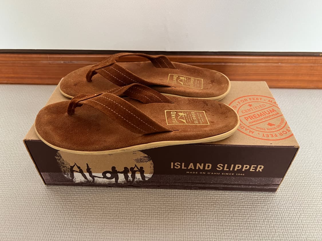 무료배송 - 2회 착용 Made in USA 아일랜드 스웨이드 슬리퍼(피 상품이미지1