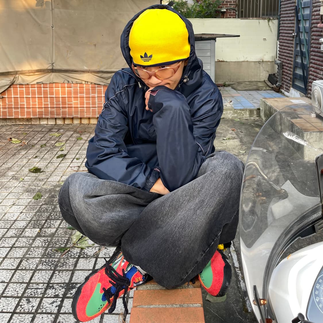 아디디스 스트라이프 리버시블 비니 상품이미지5