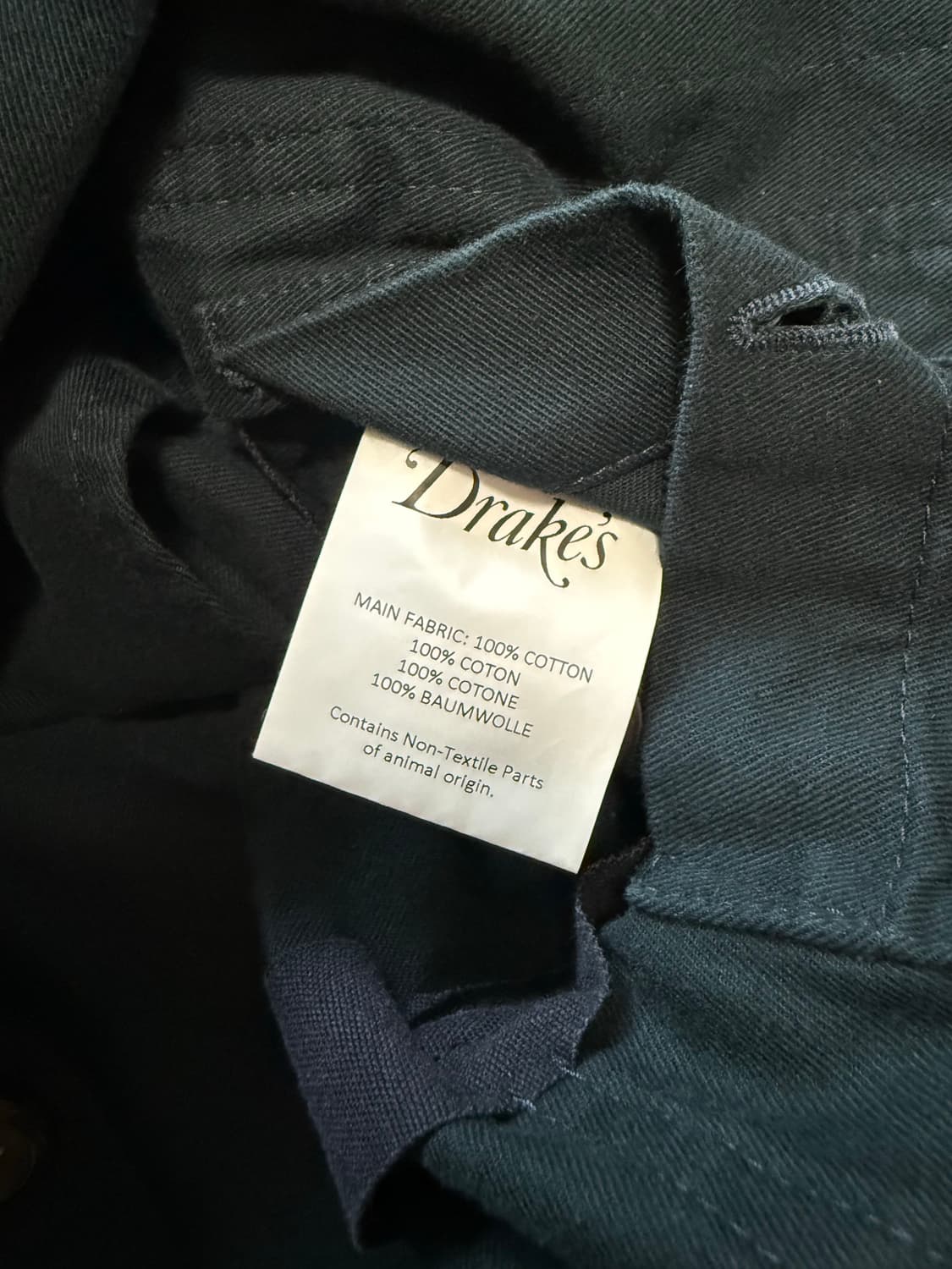 드레익스 마크1 게임스 셋업 빈티지 트윌 네이비 상품이미지3