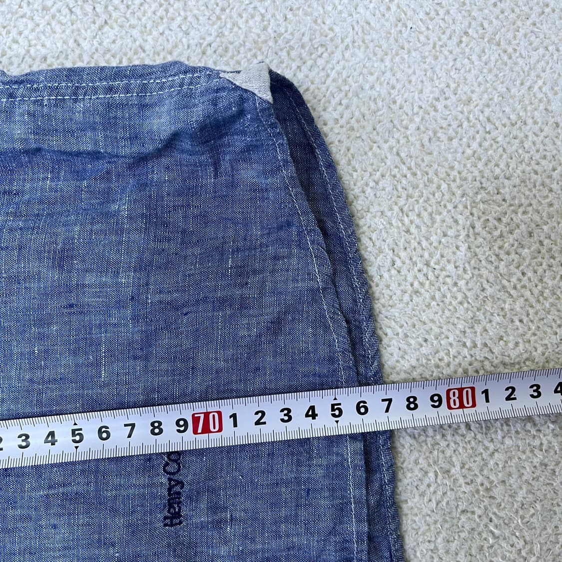 110 헨리코튼 린넨 반팔 셔츠 0415M 상품이미지5