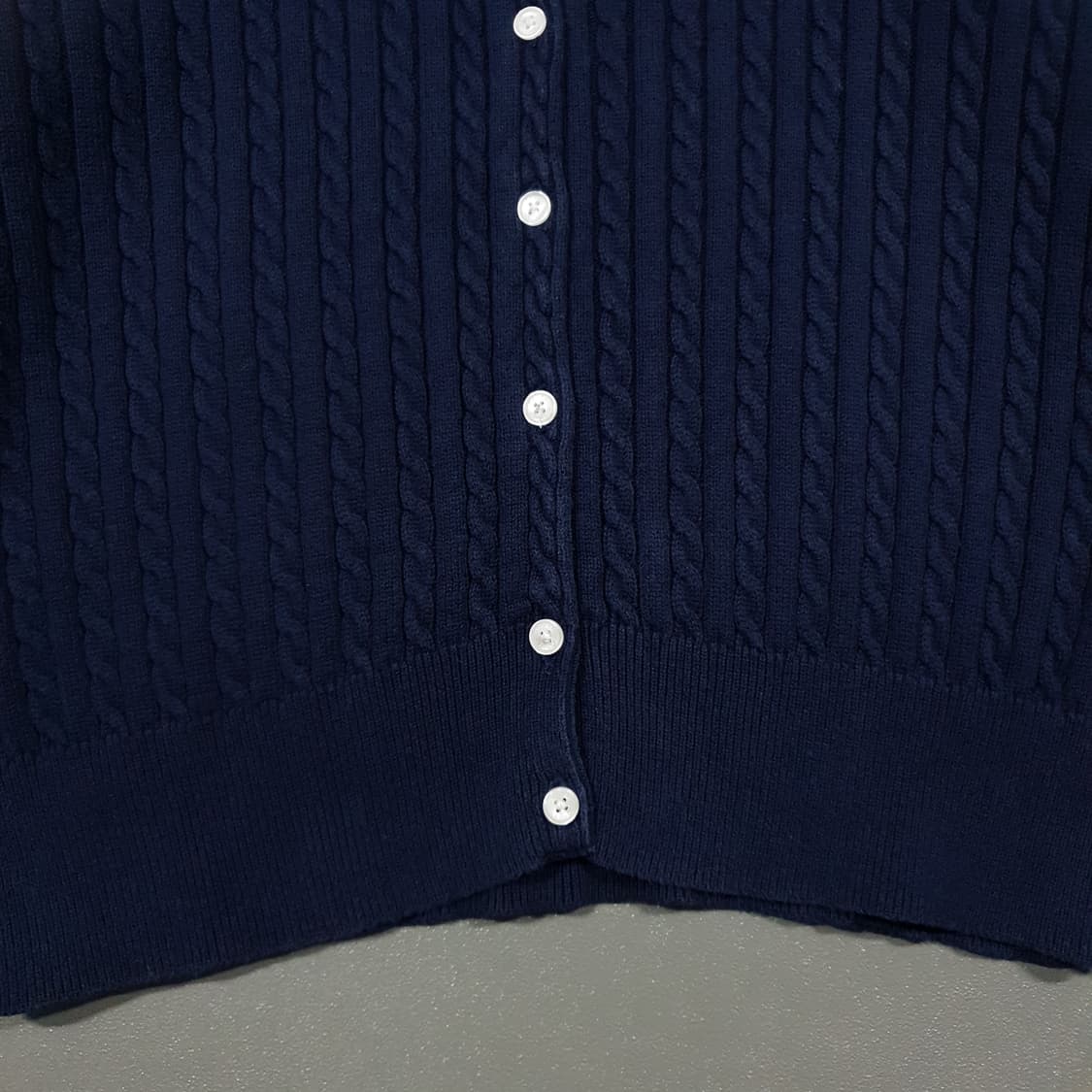 여성) 폴로 랄프로렌 신형 21FW 큐알 포니 케이블 니트 꽈배기 가디건 상품이미지5