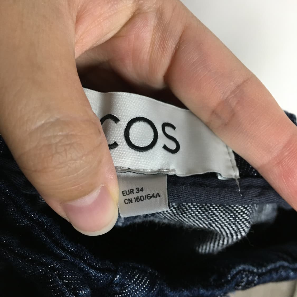 COS 코스 데님 크롭 와이드 팬츠 34 상품이미지6