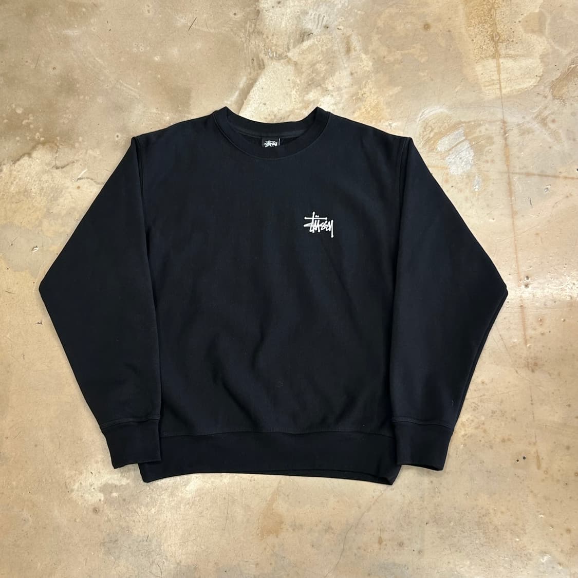 M 스투시 블랙 맨투맨 상품이미지2