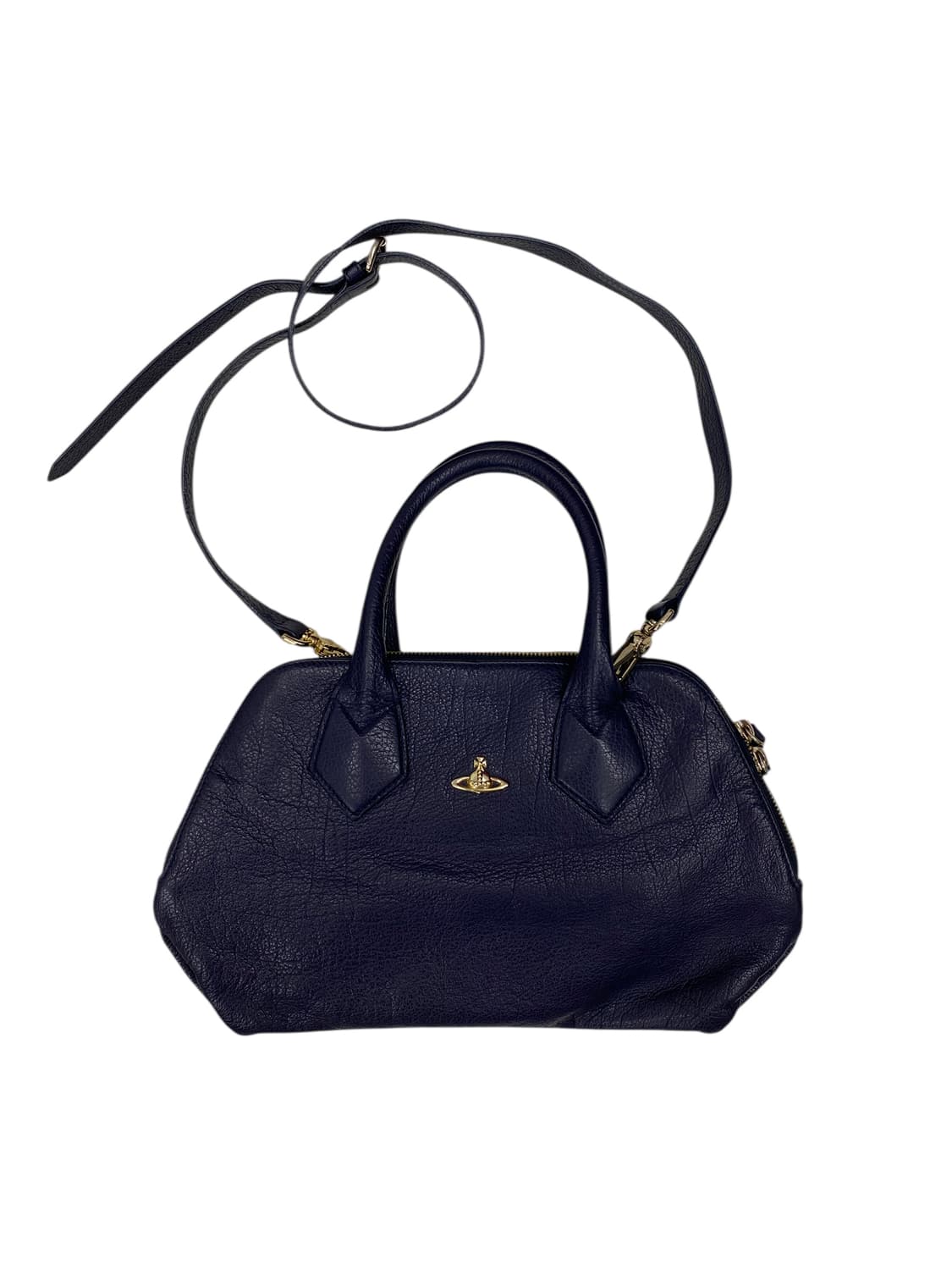 비비안웨스트우드 네이비 가죽 토트백 3way 상품이미지1