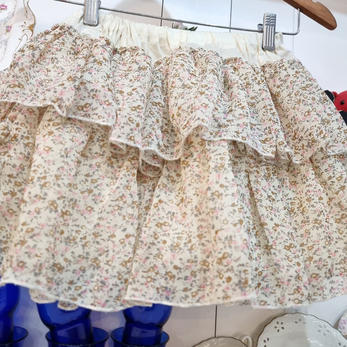 플라워 패턴 캉캉 스커트 상품이미지2