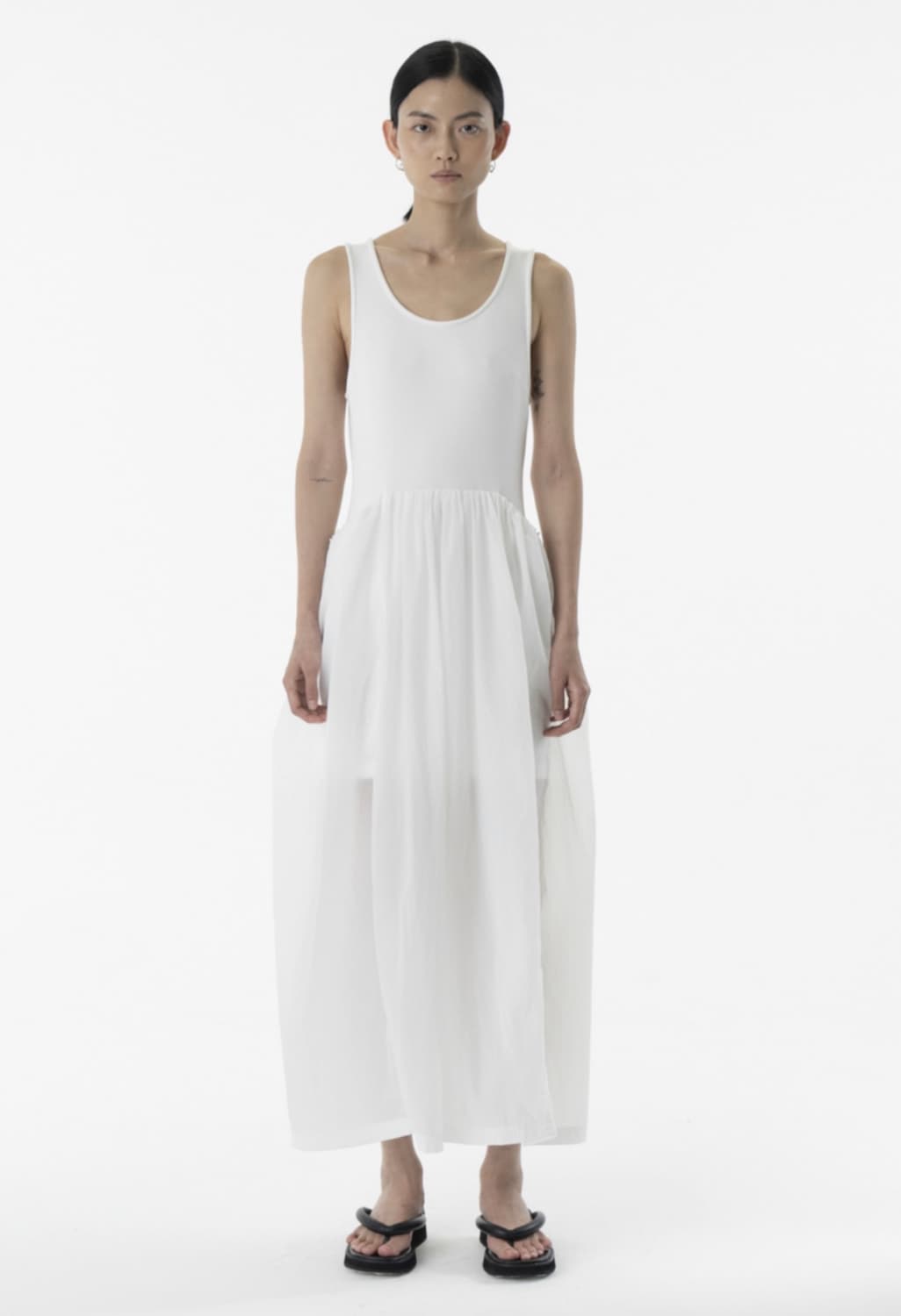 아모멘토 시어 저지 원피스 상품이미지1