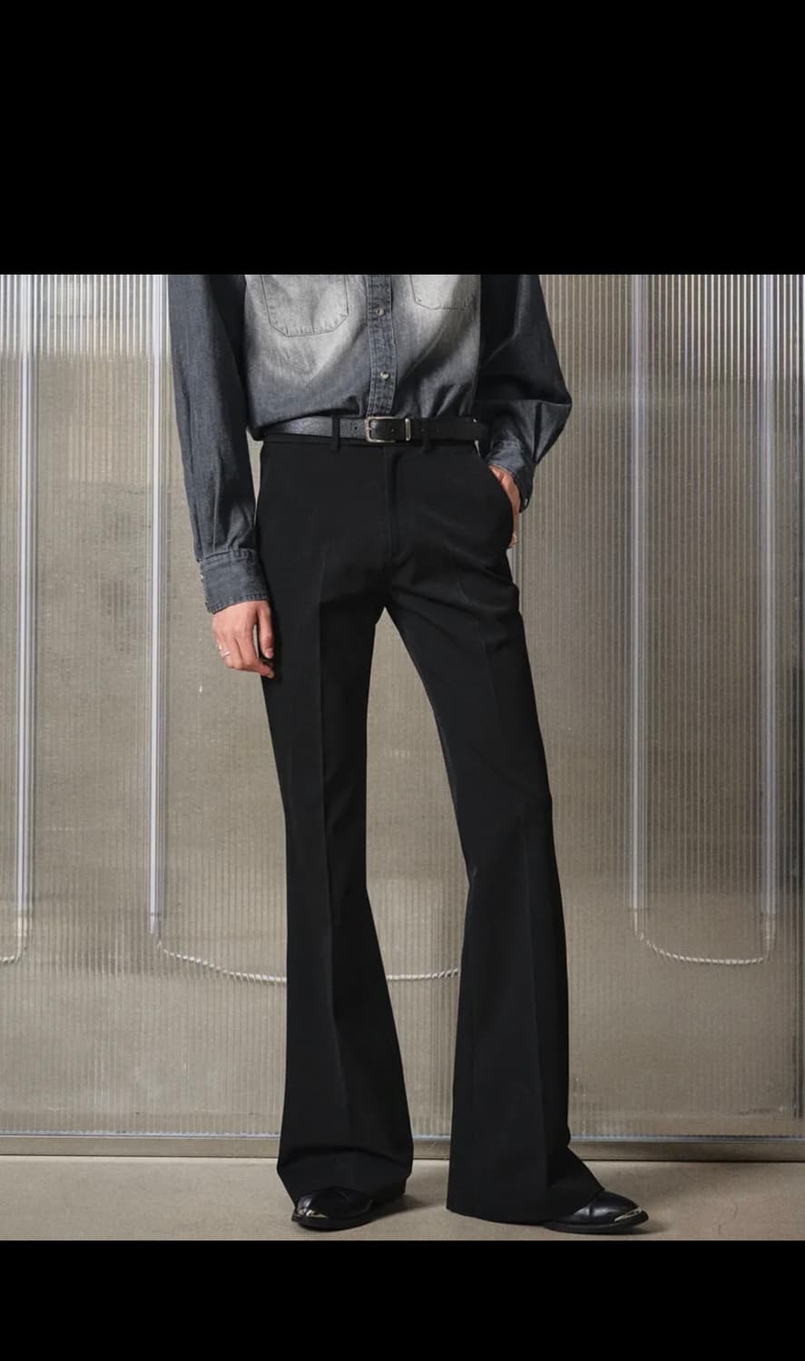 [새상품]엘무드 잔느 플레어 슬랙스 상품이미지1