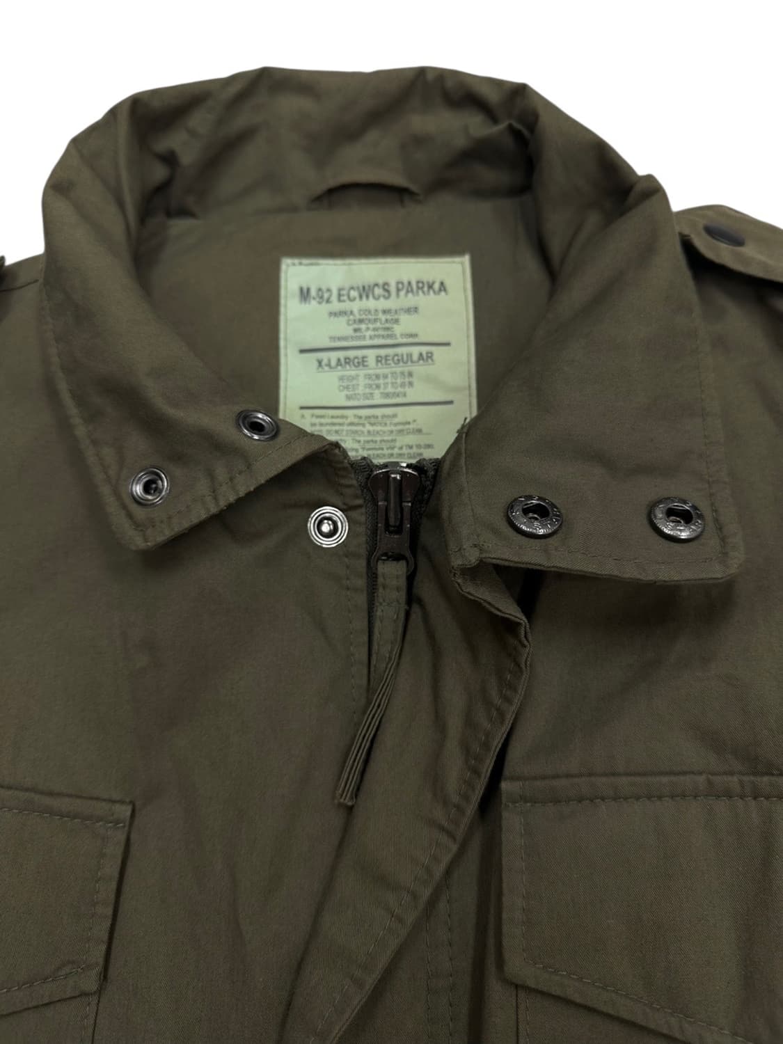 ECWCS M-92 밀리터리 필드자켓 카키 (XL)  상품이미지5