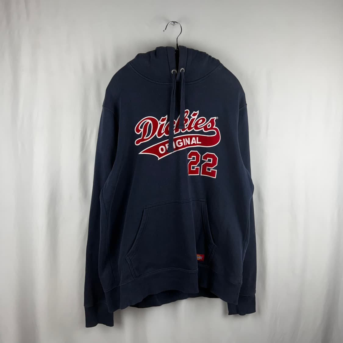 L) 디키즈 벨벳로고 후드 티 네이비 상품이미지2