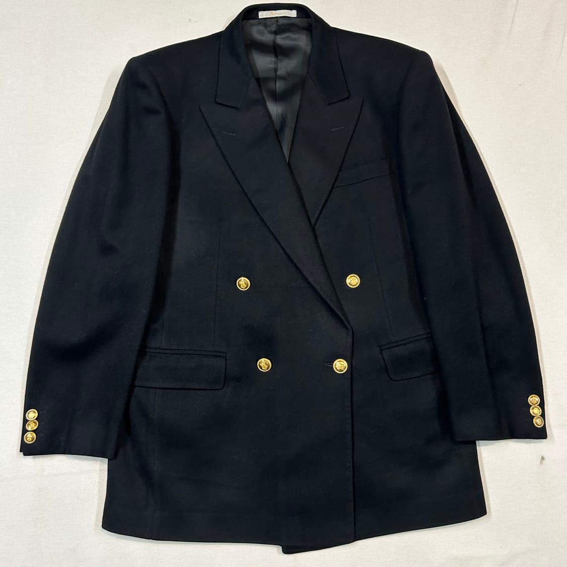 L) 아쿠아스큐텀 울 캐시미어 금장 버튼 블레이저 자켓 상품이미지2