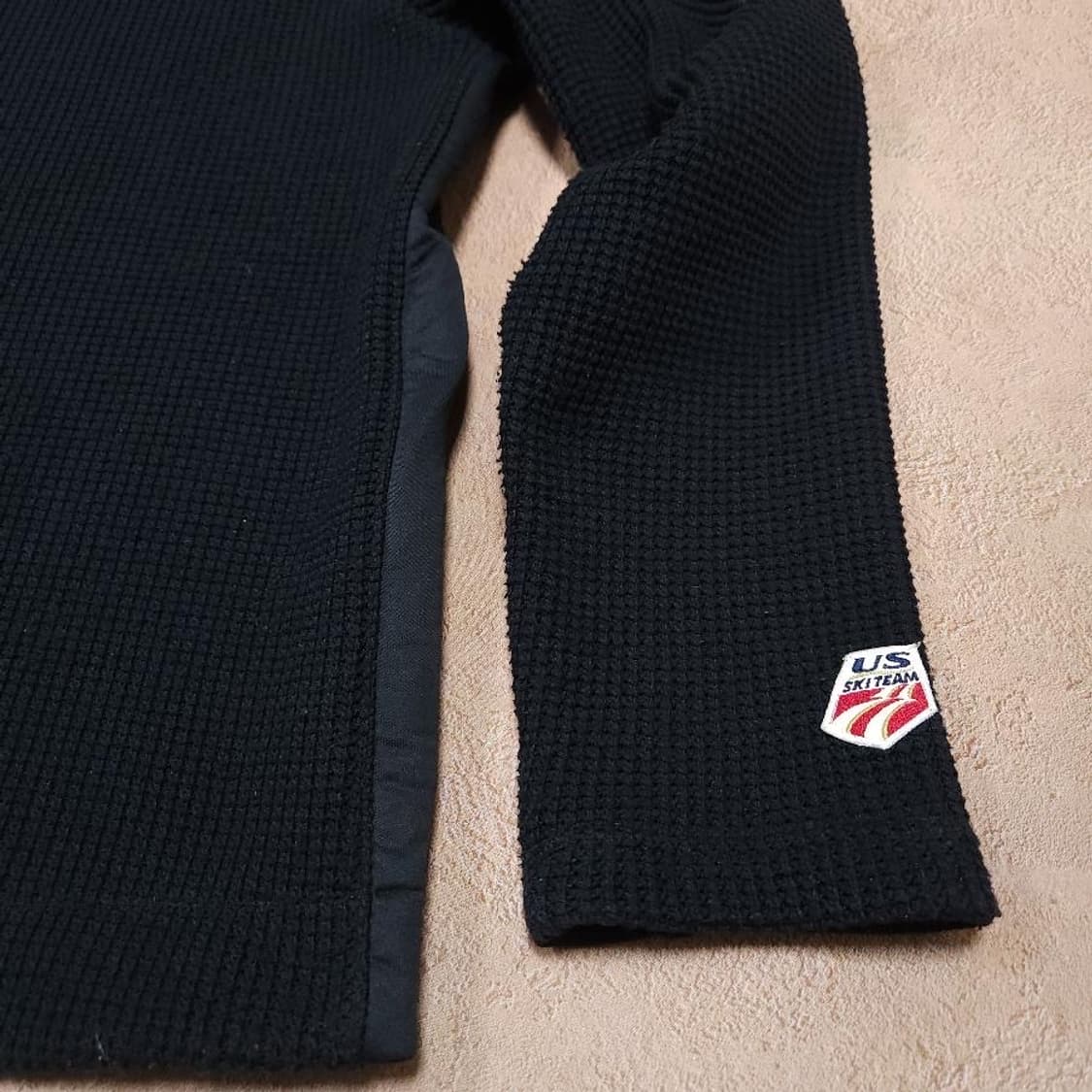 타미힐피거 투웨이 블랙 와플 집업 니트 상품이미지3