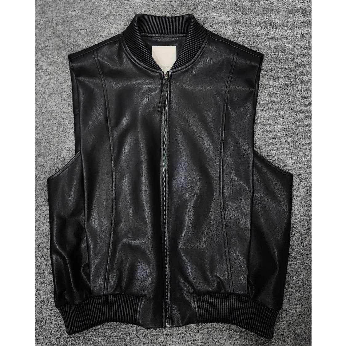 셀렙샵 인조 레더 베스트 가죽 조끼 95 상품이미지1