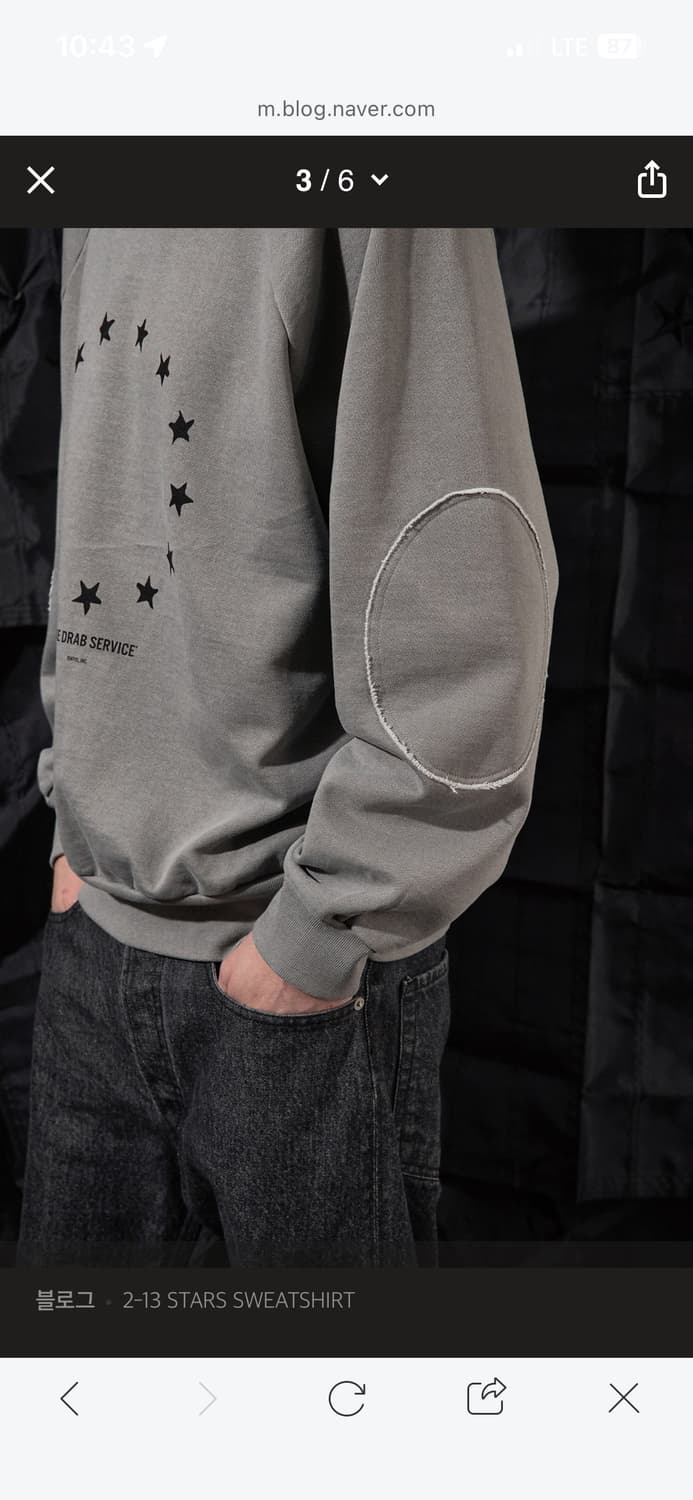 (구매) ODS 2-13 STARS SWEATSHIRT 상품이미지3