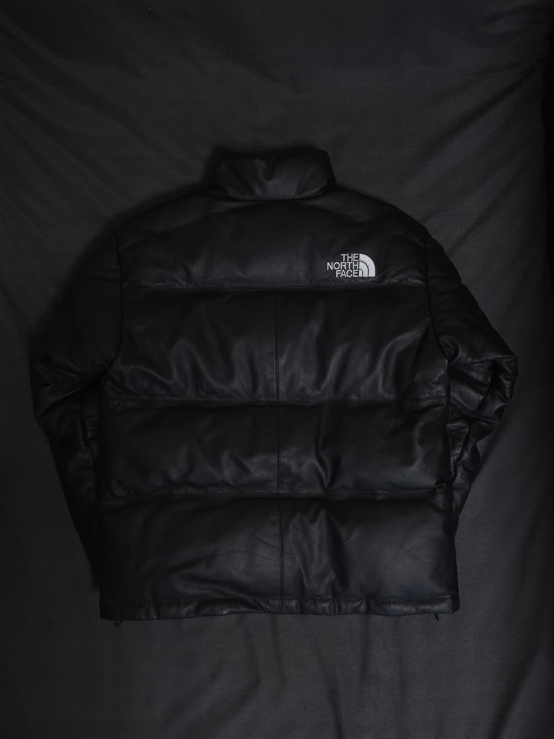 [M] 슈프림 노스페이스 레더 눕시 패딩 블랙 상품이미지2