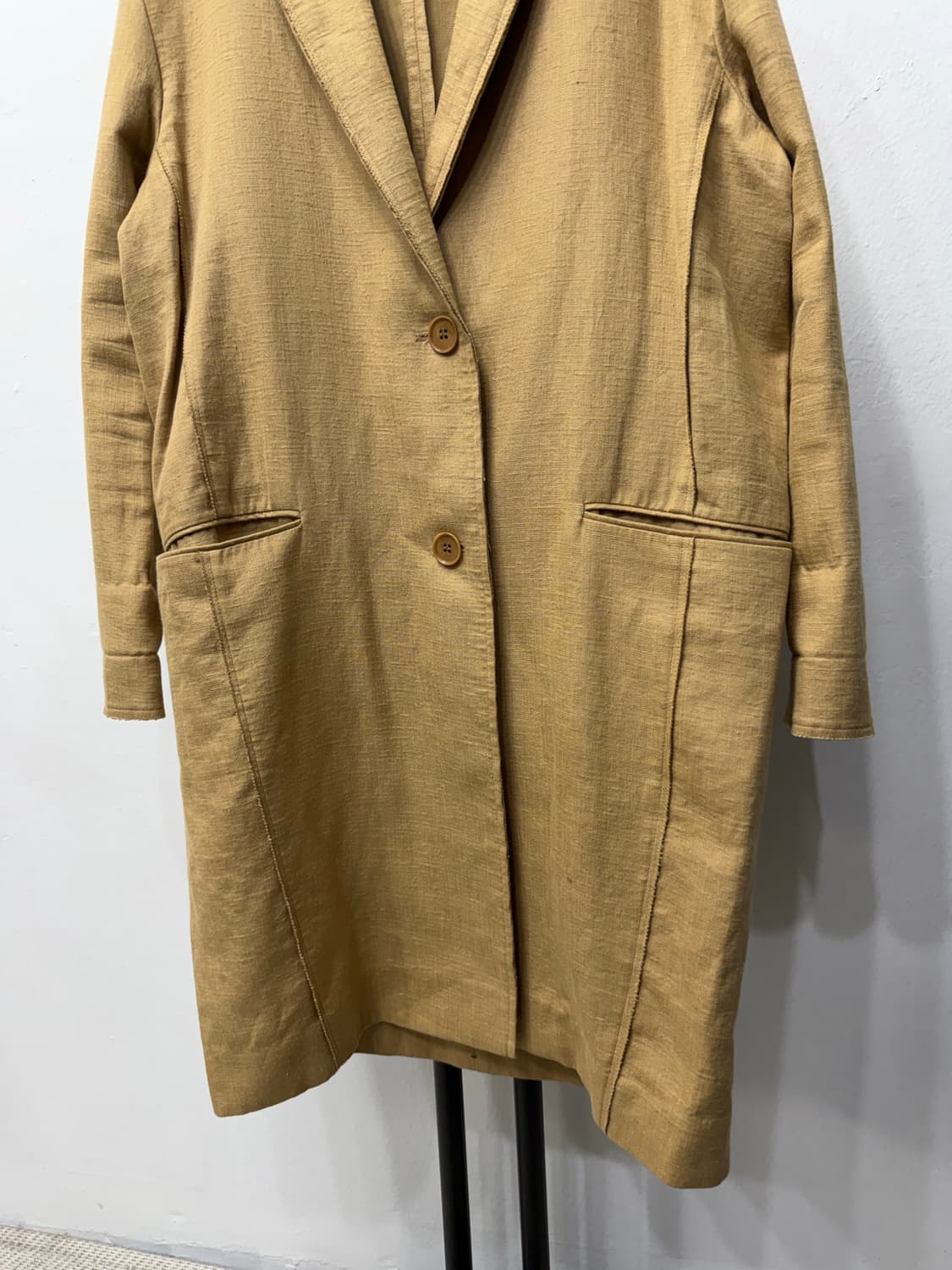 정품) SYSTEM 시스템 한섬 베이지색 자켓 88 상품이미지3