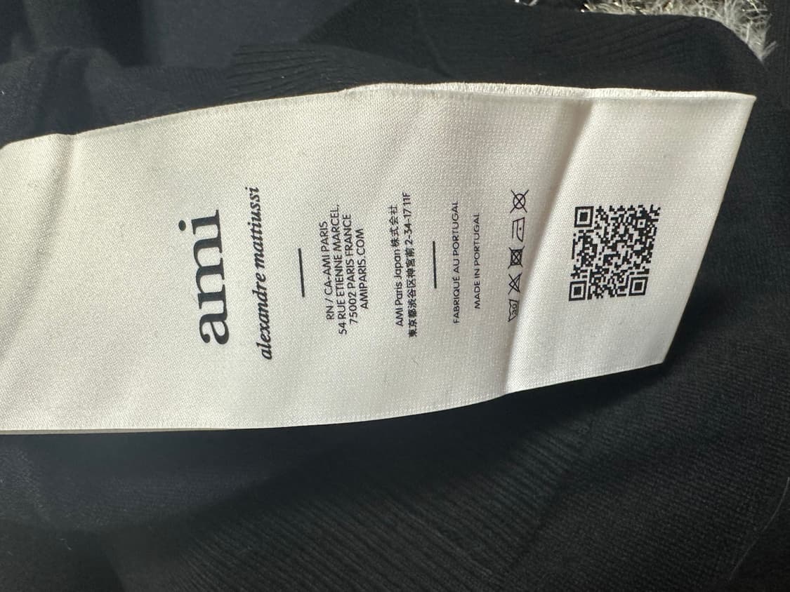 아미 스몰 하트 블랙 울가디건 남여공용 상품이미지7