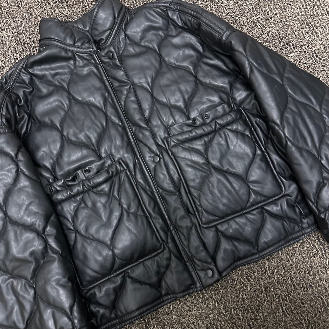 ZARA 자라 여성 퀄팅 레더 자켓 점퍼 L 상품이미지2