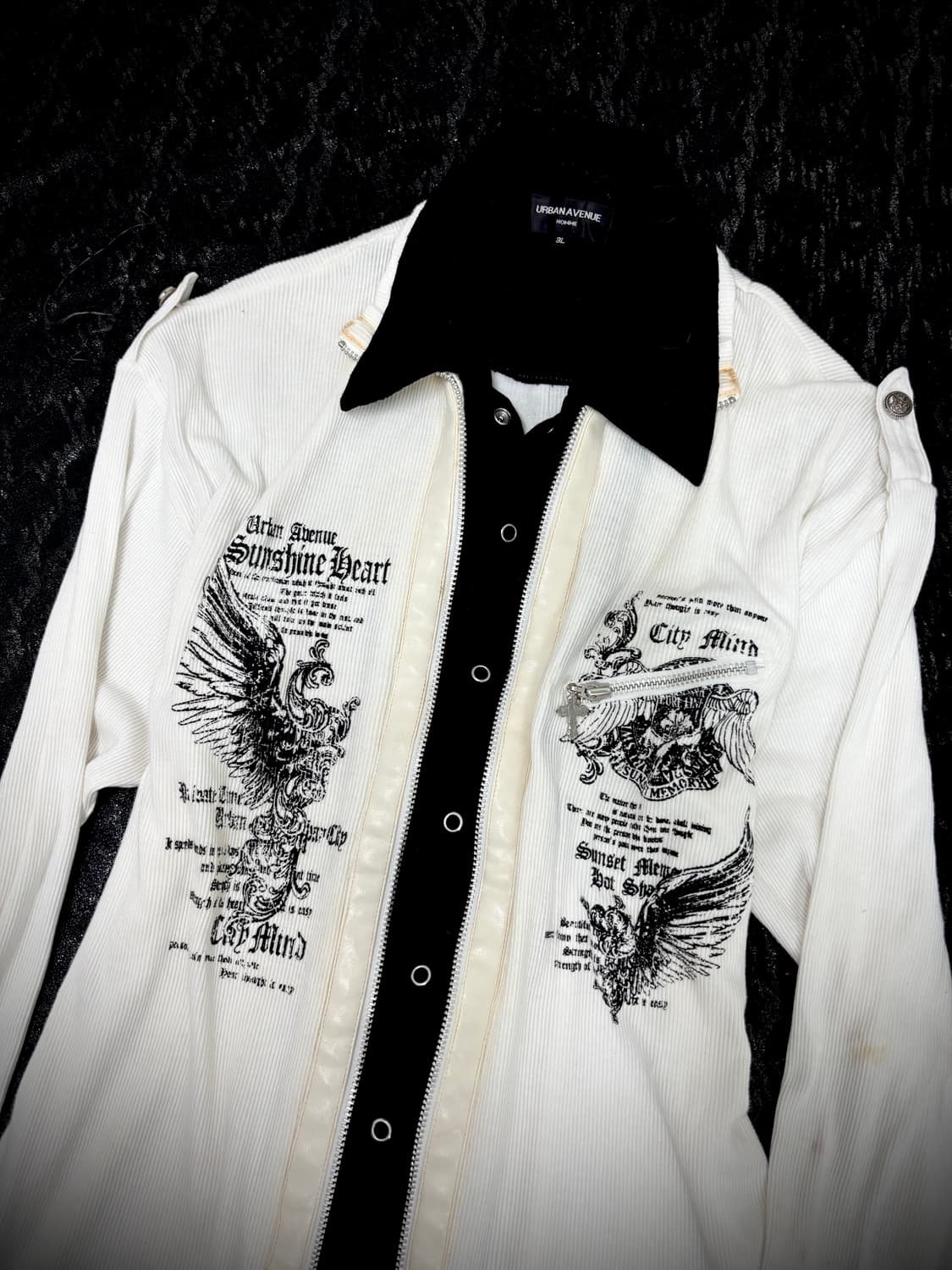 00’s Rare Archive Design Print Leather D 상품이미지5