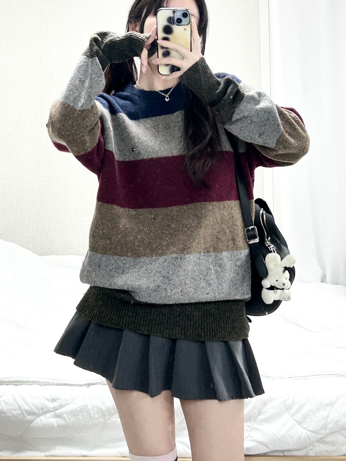 타미힐피거 미니로고 단가라 울 니트 상품이미지5