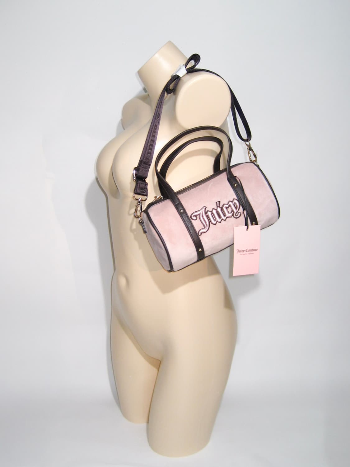 쥬시 꾸뛰르 핑크&브라운 배럴백 🤎 갸루 락시크 상품이미지2