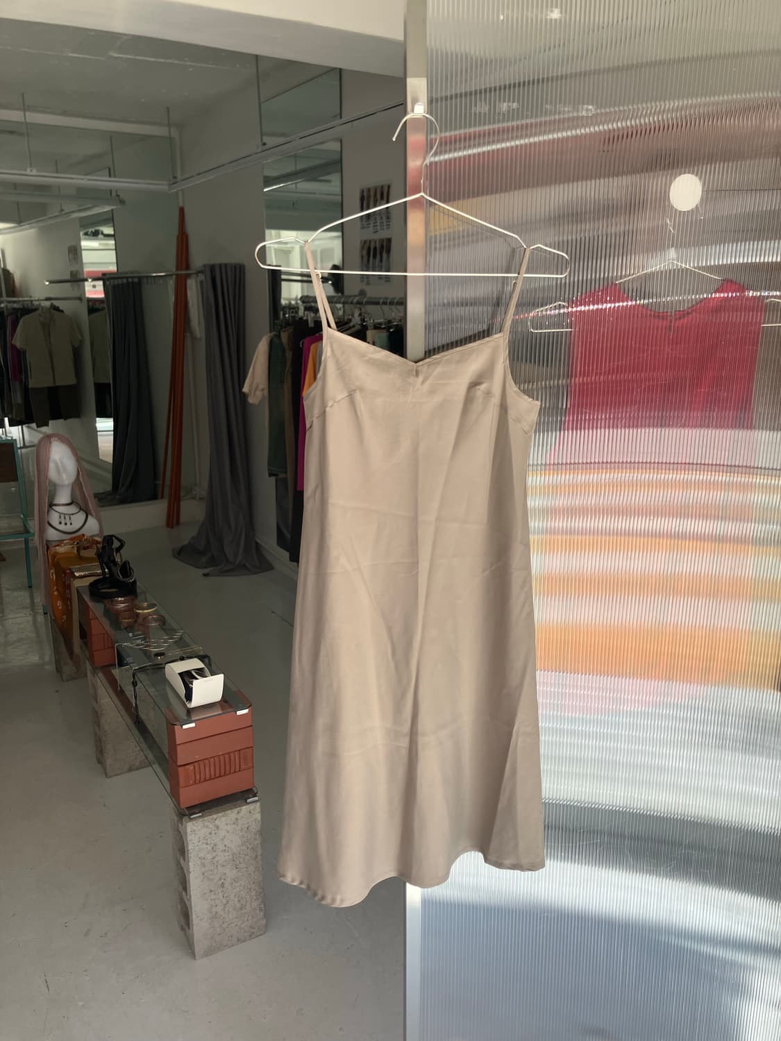 그레이베이지 베이직 슬립 원피스  상품이미지1