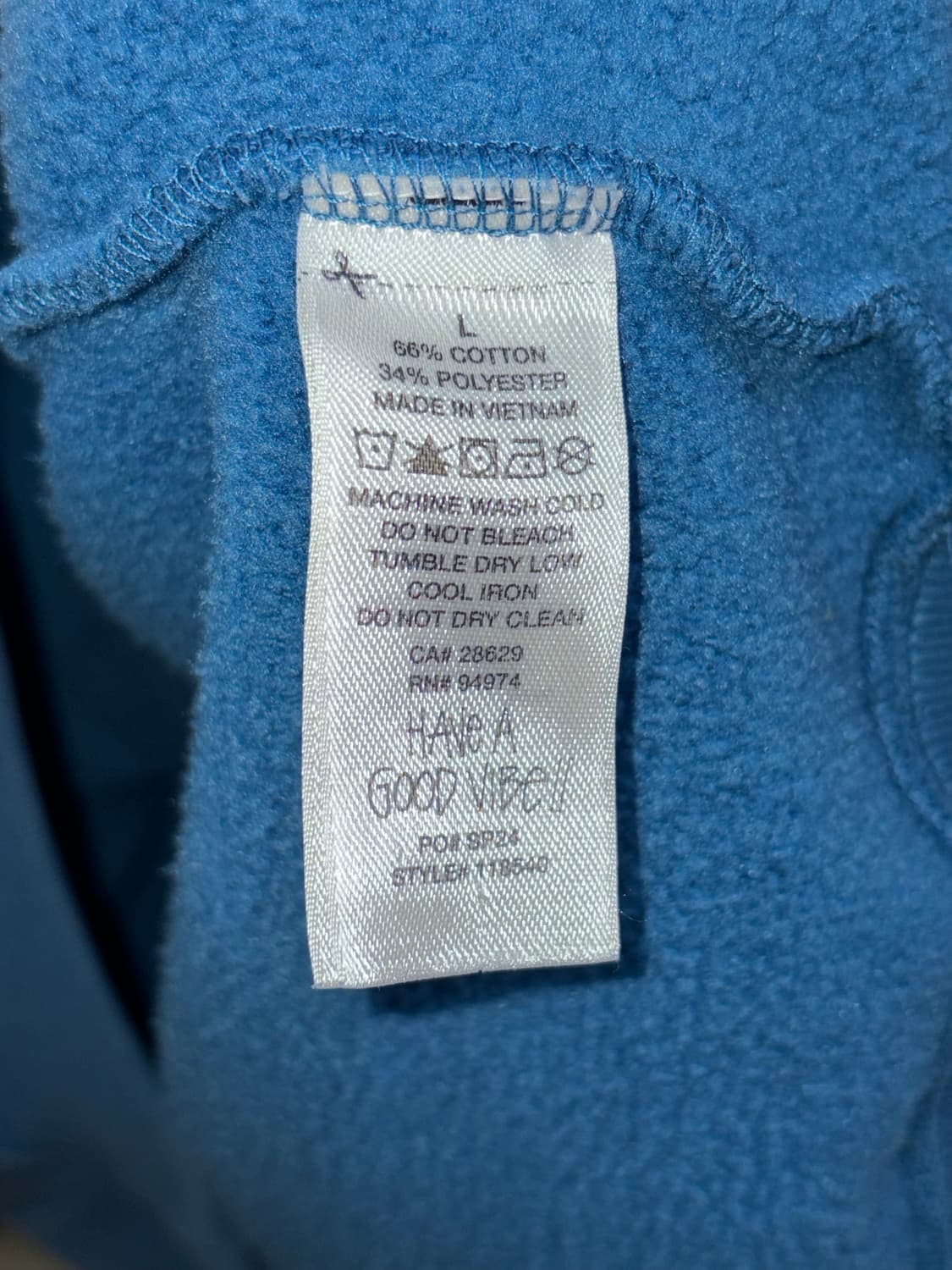 스투시 스포츠 후드 집업 워시드 블루 상품이미지4