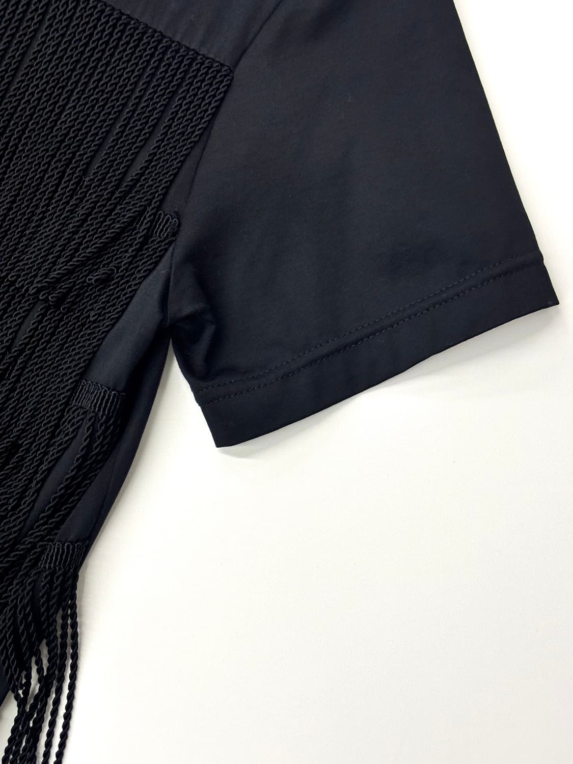 Junya Watanabe 준야와타나베 블랙 테슬 반팔 티셔츠 상품이미지8