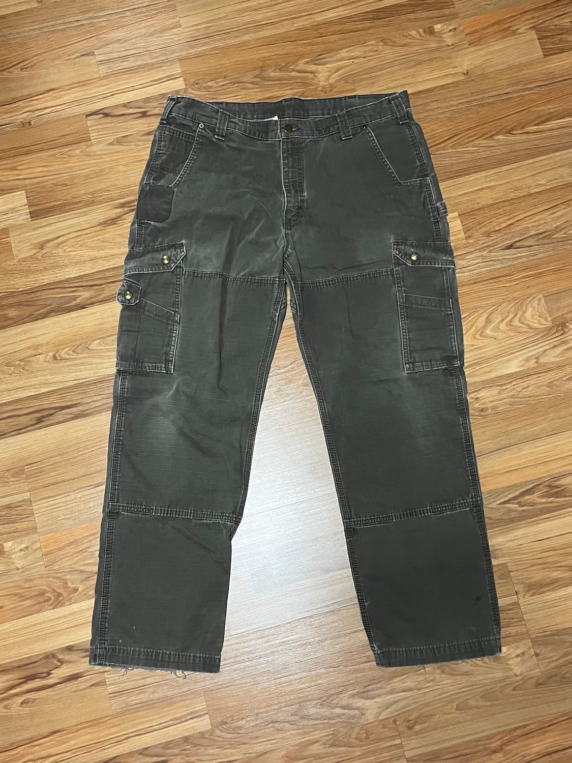 칼하트 카펜터 더블니 워크 팬츠 카키 38x32 상품이미지2