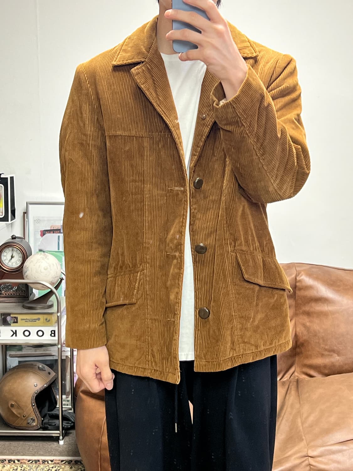 [40] FINGERHUT 코듀로이 빈티지 카멜 자켓 상품이미지5