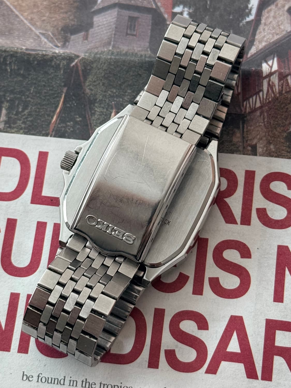 Seiko 세이코 Chronos 스퀘어 데이-데이트 상품이미지4
