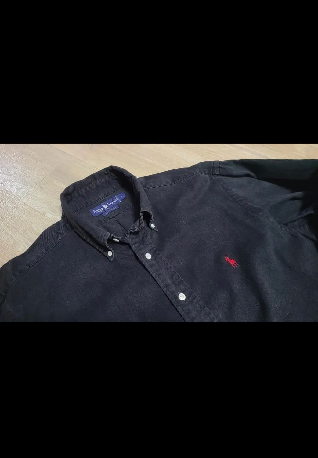 폴로 블랙 셔츠 L 상품이미지2