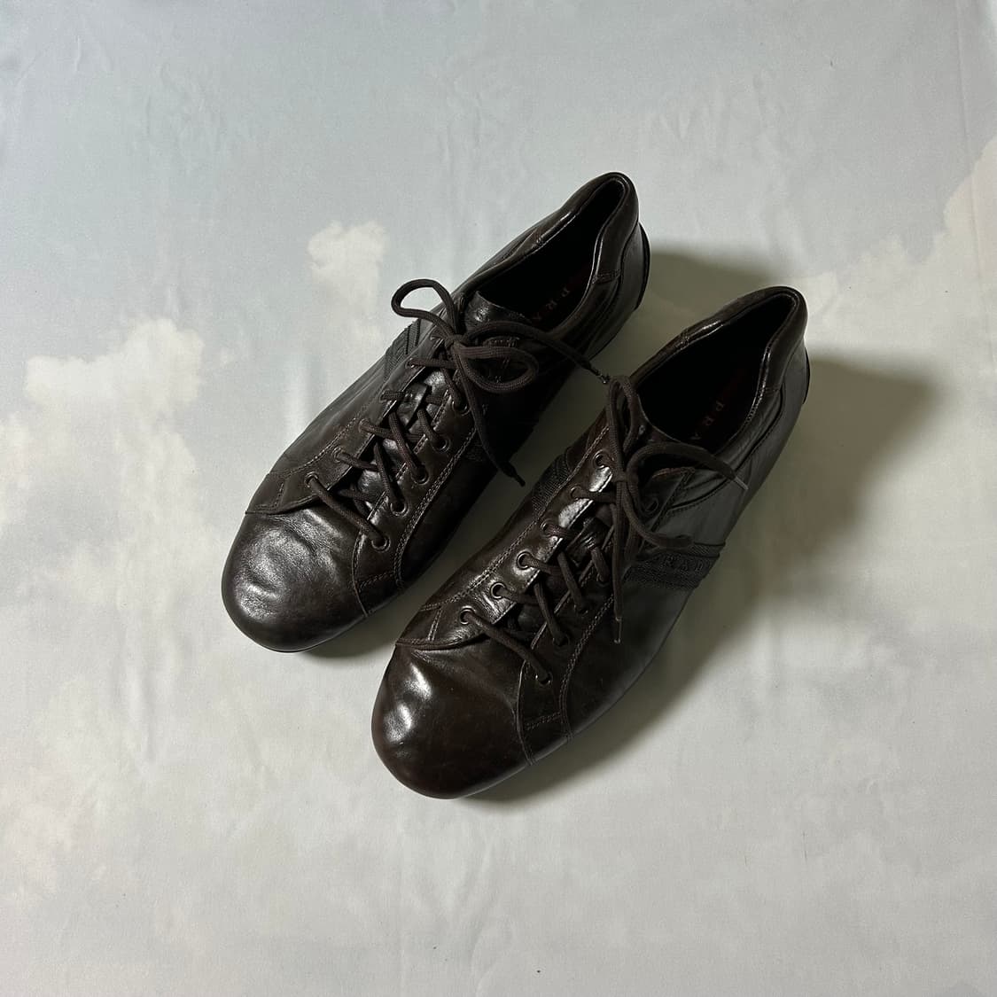 Prada sports leather sneakers 상품이미지1