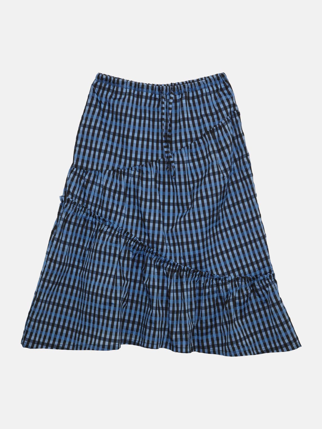 ENZOBLUES 셔링 밴딩 스커트 (Blue) 상품이미지1