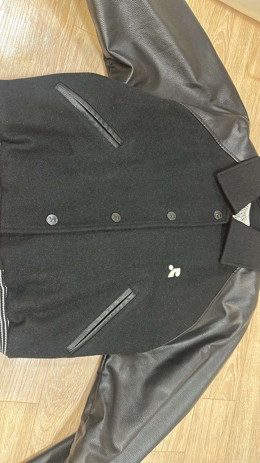 레스트앤레크레이션 바시티 자켓 블랙 상품이미지3