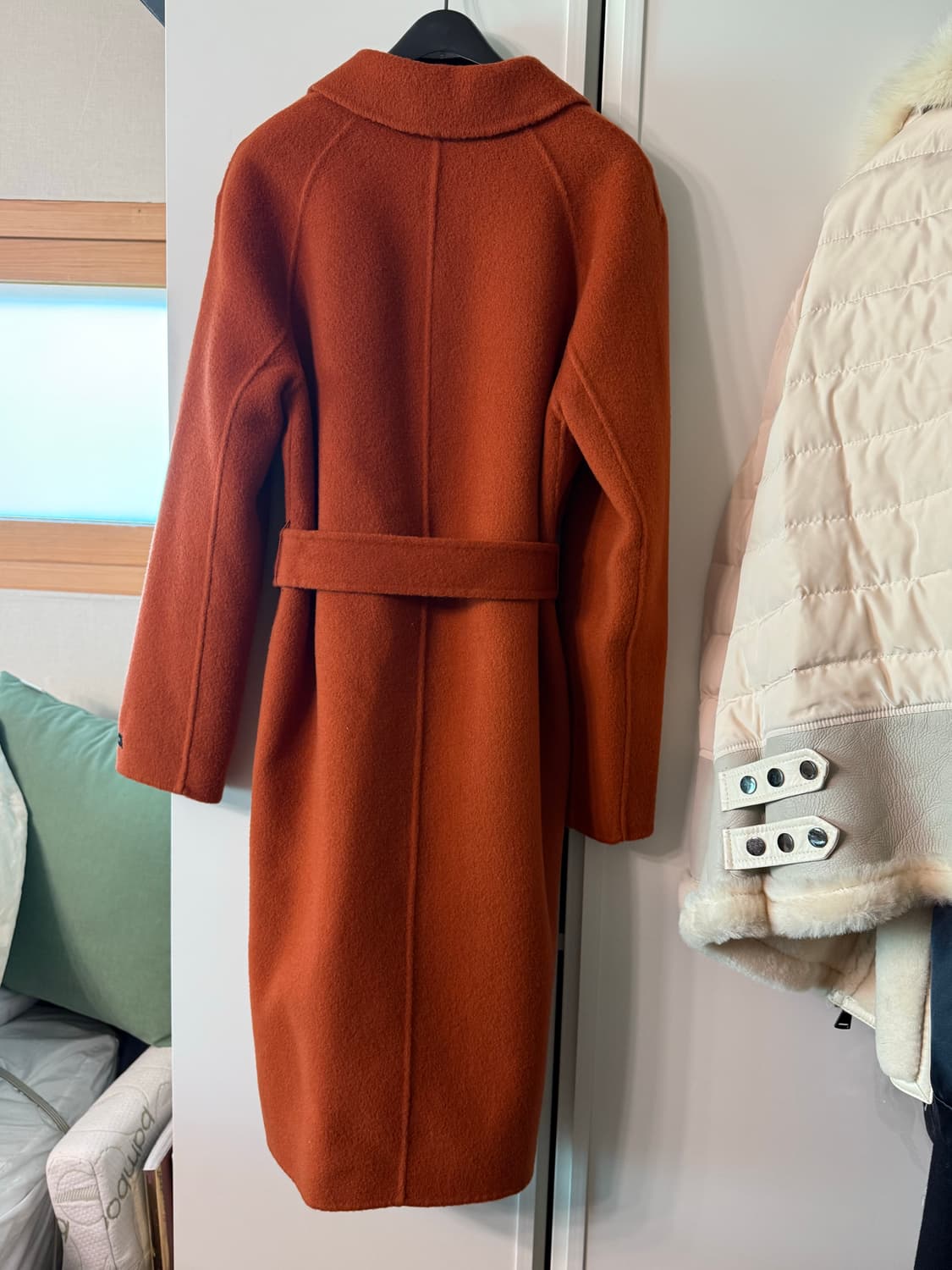 택채 새상품  올리브데 올리브  캐시 블랜드로브코트  55  상품이미지2